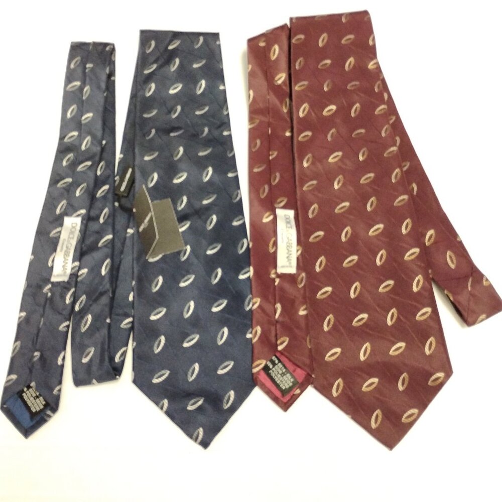 ❤️2 NWT DOLCE & GABBANA 100% Silk Necktie Tie